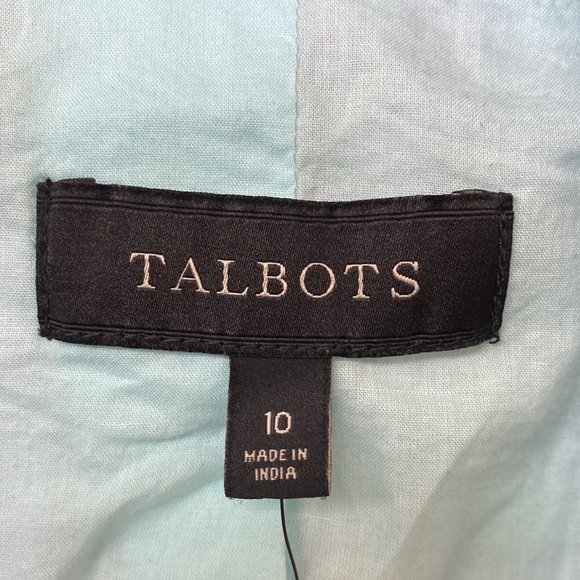 TALBOT quilted blue green blazer/ jacket size 10 NWT - Picture 4 of 9